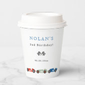 レトロレースカーテーマ誕生日 紙コップ (正面)