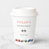 レトロレースカーテーマ誕生日 紙コップ (正面)