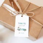 レトロレースカーブルーギフトラベル ギフトタグ