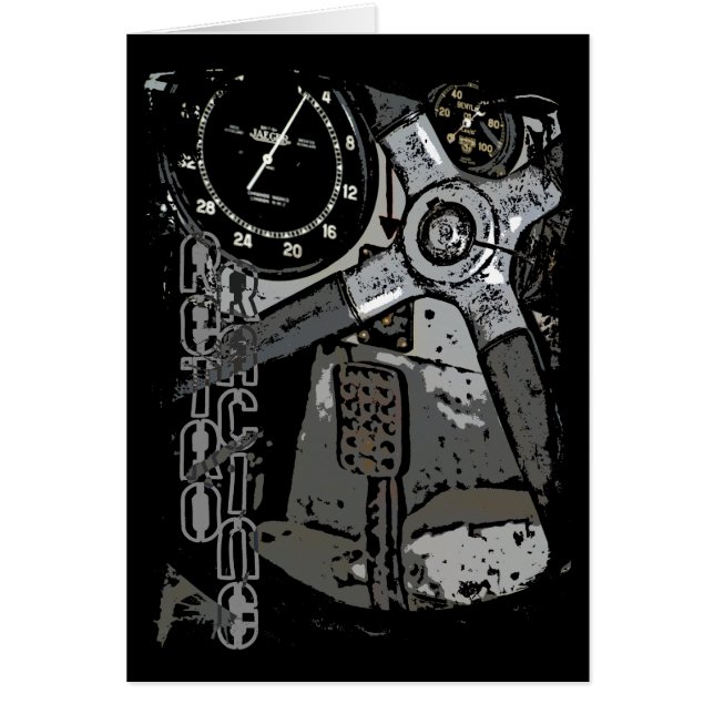 レトロレースoldtimer詳細グラフィックデザイン (正面)