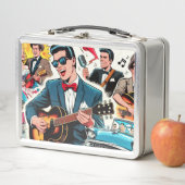 レトロロカビリー漫画 メタルランチボックス (インサイチュ)