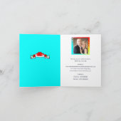 レトロロカビリー結婚の 招待状 (内部)