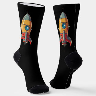 レトロロケットから月 ソックス