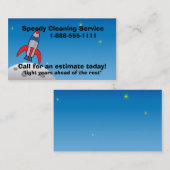 レトロロケットの船 名刺 (正面/裏面)