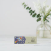 レトロロケットは細いプロフィールカードをからかいます スキニー名刺 (スタンド正面)