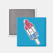 レトロロケットアイスキャンディー マグネット (正面/裏面)