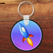 レトロロケットキーチェーン キーホルダー (正面)