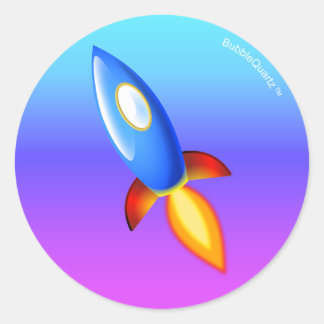 レトロロケットシール ラウンドシール