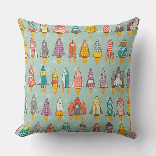 レトロロケットミント クッション (正面)