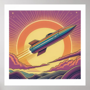 レトロロケットライド ポスター