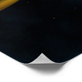 レトロロケット宇宙 ポスター (角)