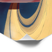 レトロロケット打ち上げポスター - ヴィンテージ スペースエイジ ポスター (コーナー)