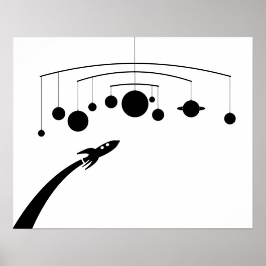 レトロロケット移動機 ポスター (正面)