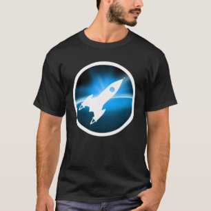 レトロロケット船の図 Tシャツ