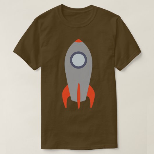 レトロロケット船 Tシャツ (デザイン正面)