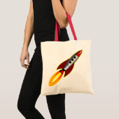 レトロロケット トートバッグ (正面(商品))