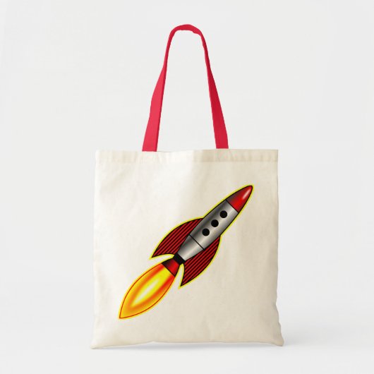 レトロロケット トートバッグ (正面)