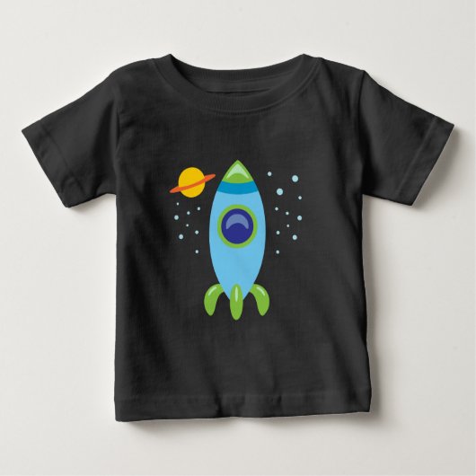 レトロロケット ベビーTシャツ (正面)