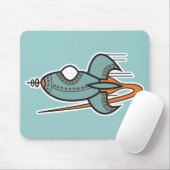 レトロロケット マウスパッド (マウス)