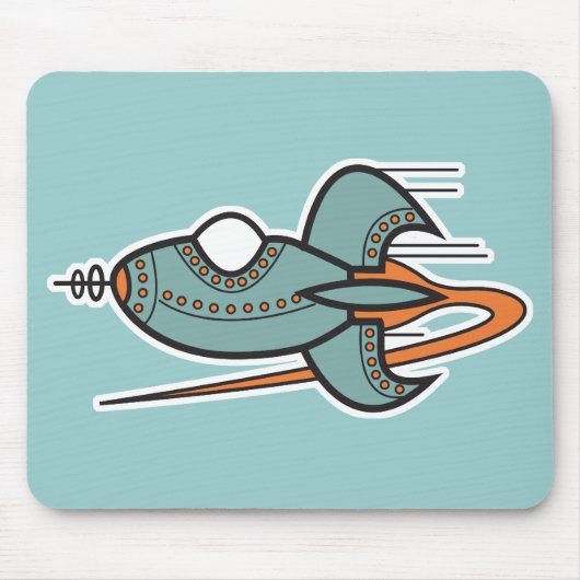 レトロロケット マウスパッド (正面)