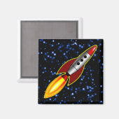 レトロロケット マグネット (正面/裏面)