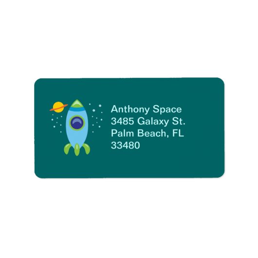 レトロロケット ラベル (正面)