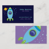 レトロロケット 名刺 (正面/裏面)