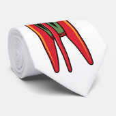 レトロロケット-色 ネクタイ (ロール)