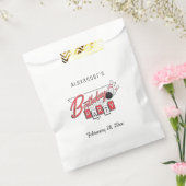 レトロロゴボウリング誕生日パーティー フェイバーバッグ (封をした状態)