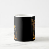 レトロロサンゼルスヴィンテージゴールデン州ビベス コーヒーマグカップ (中央)