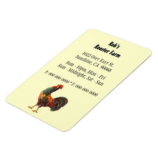 レトロロスタカスタムー広告マグネット マグネット (左側)