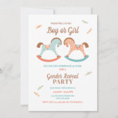 レトロロッキング馬ベビー性表彰 招待状 (正面)