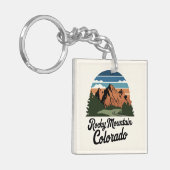レトロロッキーマウンテン国立公園 キーホルダー (正面左)