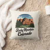 レトロロッキーマウンテン国立公園 クッション (ブランケット)