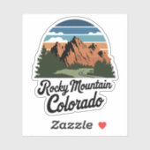 レトロロッキーマウンテン国立公園 シール (シート)