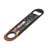 レトロロックエレクトリックギターアメリカ国旗 スピード栓抜き (正面アングル)