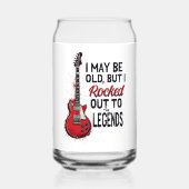 レトロロックギタクラシックー音楽ノスタルジアデザイン ガラス缶 (裏面)