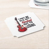 レトロロックギタクラシックー音楽ノスタルジアデザイン ペーパーコースター (アングル)