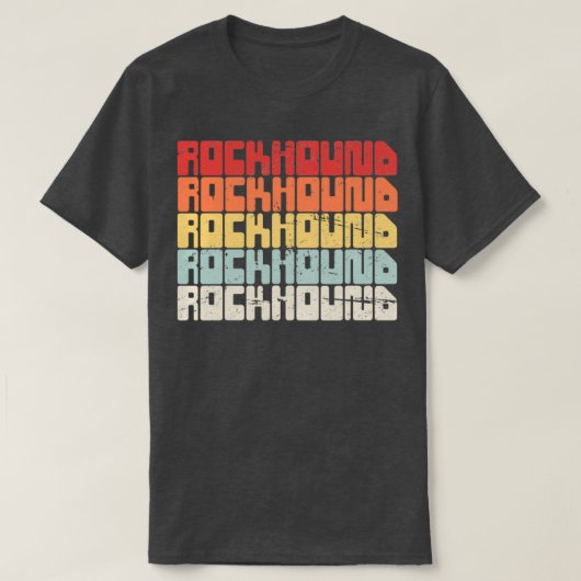 レトロロックコレクションロックハウンド Tシャツ (デザイン正面)