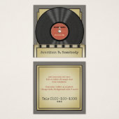 レトロロックビニールレコード (正面&裏面)