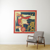 レトロロックミュージックのタペストリー タペストリー (インサイチュ(横))