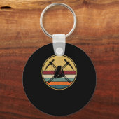 レトロロック狩りヴィンテージ地質学者 キーホルダー (正面)