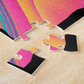 レトロロック登山ボルダリングウォールクライマー ジグソーパズル (側面)