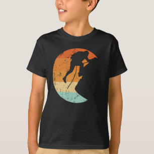 レトロロック登山ヴィンテージ登山者 Tシャツ