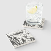 レトロロック登山 ストーンコースター (横)