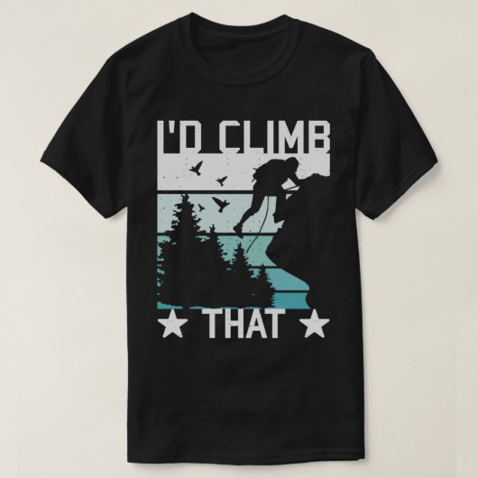 レトロロック登山ID登るヴィンテージボルデリ Tシャツ (デザイン正面)