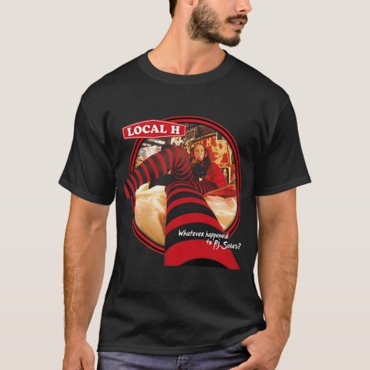 レトロロック音楽グラフィックデザイン Tシャツ (正面)