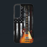 レトロロックNロールアメリカ国旗のギター SAMSUNG GALAXY S22ケース<br><div class="desc">自由をプライドでロック!!</div>