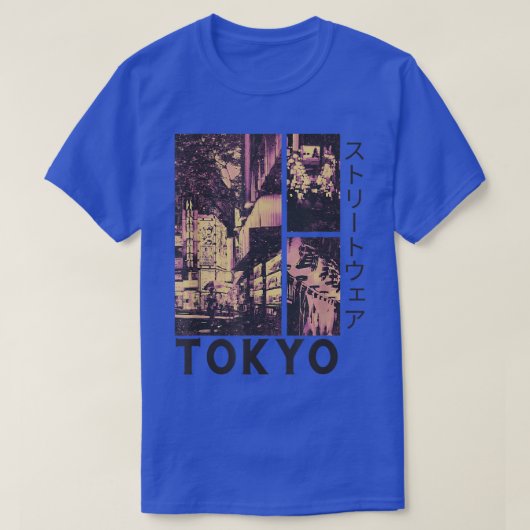 レトロロフィ東京日本のストリートウェアエステティックグラ Tシャツ (デザイン正面)