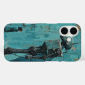 レトロロボットと女の子 Case-Mate iPhoneケース (裏面 (横))